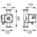 Pompa de recirculare FERRO 32-60 180 mm 0302W