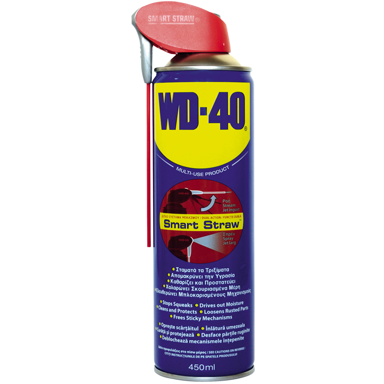 Spray tehnic lubrifiant WD-40 Smart Straw, 450 ml