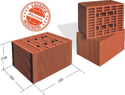 Caramida Durotherm 290x240x238 mm E 64 buc/pal
