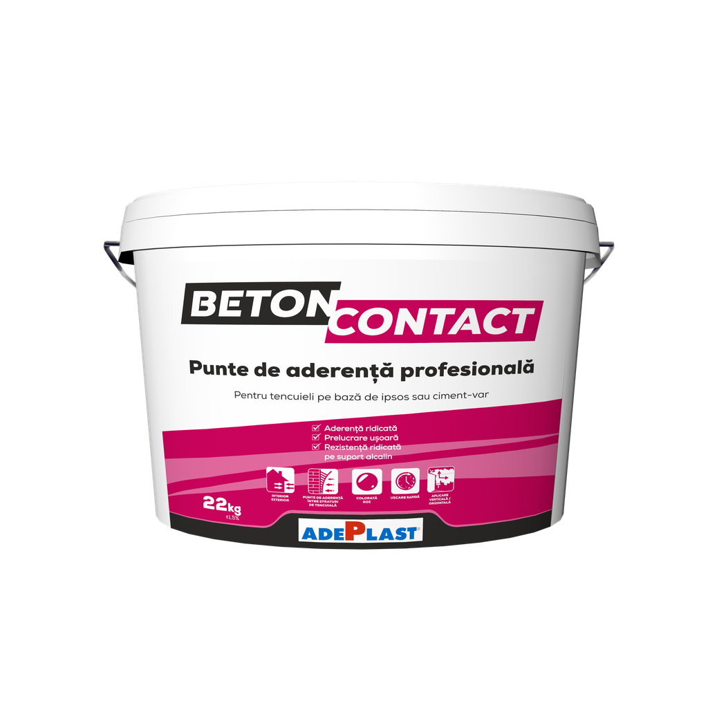 Amorsă ADEPLAST Betoncontact pentru tencuială de interior și exterior, 22 kg