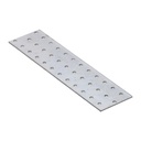 Placă perforată plată din otel zincat pentru îmbinare constructii de lemn, 240x60x2 mm