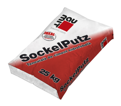 Baumit SockelPutz, tencuială de ciment hidrofobată 25 kg/sac