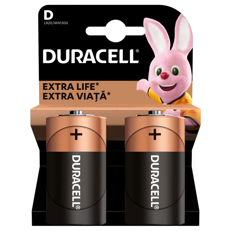 Baterii DURACELL Basic, D/LR20, 2 buc