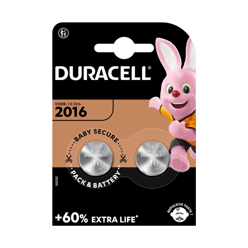 Baterie DURACELL DL/CR2016 baterii specialitate Lithiu, 2 buc