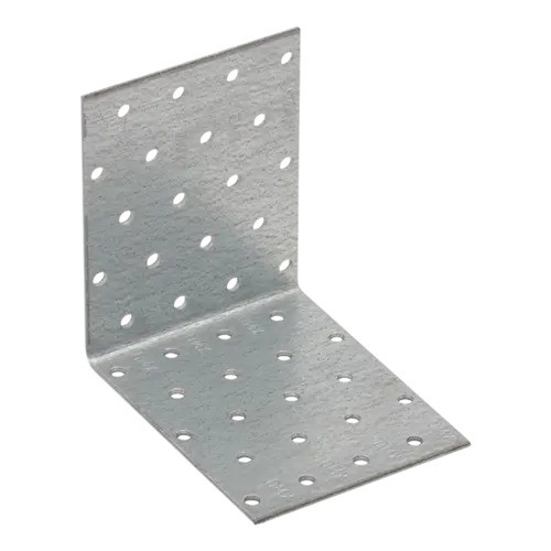 Colțar/vinclu din oțel zincat perforat, 100x100x80x2 mm