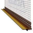 Profil PVC cu plasă și bandă de etanșare fereastră, maro 6x2500 mm