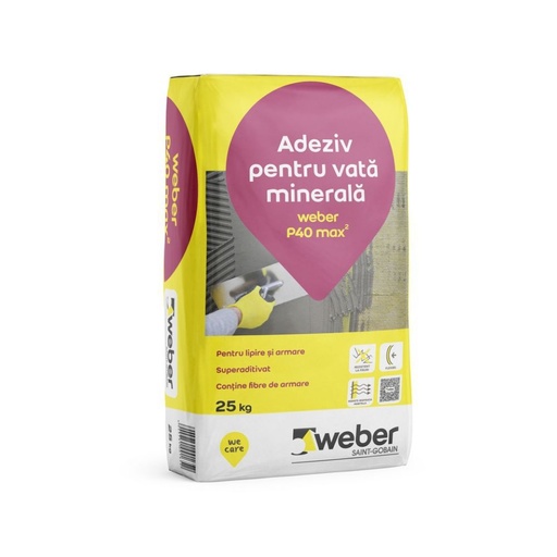 [P003803] Adeziv pentru vată minerală Weber P40 max2, 25 kg