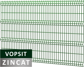 [P003313] Panou bordurat zincat gard, verde RAL 6005, 3.7x1200x2000 mm