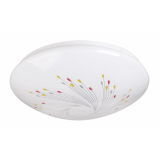 [P003908] Plafonieră cu 36 LED Gwen 18W 6400k din plastic alb cu model, 330x210 mm