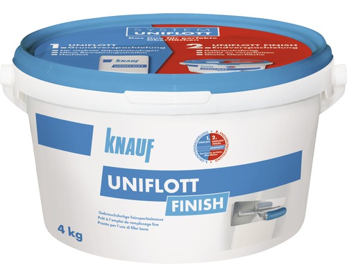 Glet fin gata preparat Knauf Uniflott Finish pentru finisare, 4 kg