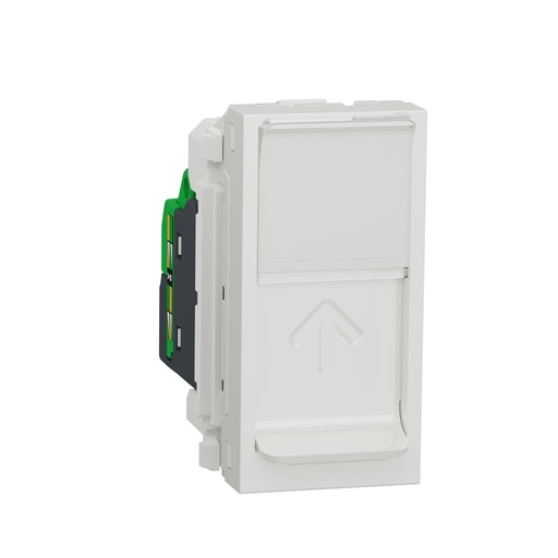 [P005181] Priză date simplă Schneider Unica albă, RJ45, CAT5 UTP, 1modul