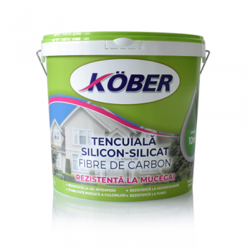 [P008362] Kober tencuiala silicon - silicat cu adaos de fibre de carbon 25 kg/bucata