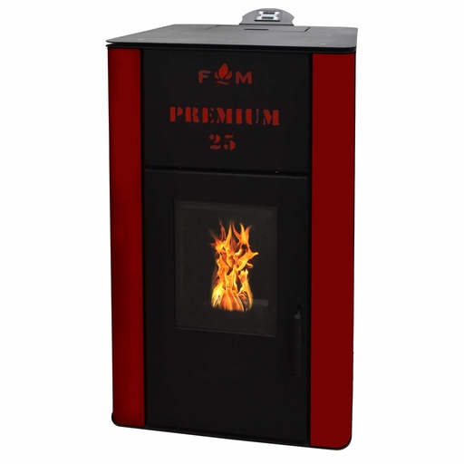 [P008890] Termosemineu pe peleti din otel, FM Premium 25, 3 kg/h, 1056 x 620 x 554 mm