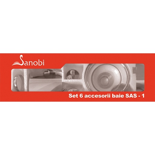 [P006924] Set 6 accesorii pentru baie Sanobi SAS-1