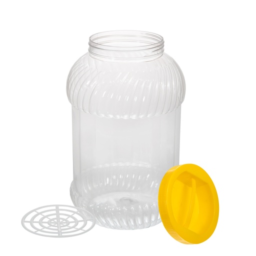 [P005327] Borcan din plastic și capac cu mâner, 5 l