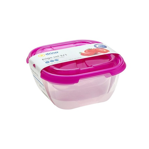 [P007642] Set frigo 3 cutii alimente, 0.5/1/2 l