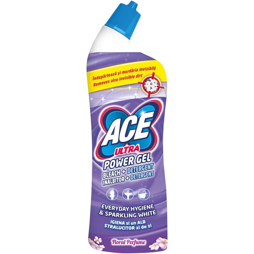 [P003960] ACE Ultra Power Gel înălbitor si degresant Floral, 750 ml